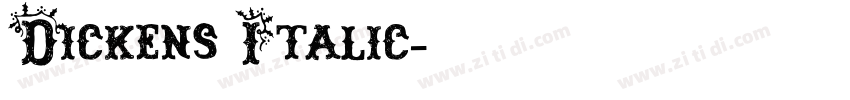 Dickens Italic字体转换